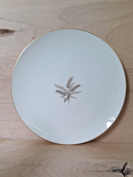 Lenox Other - Vintage Lenox China Dinnerplate Wheat pattern Gold Color Rim (R-442)Discontinued